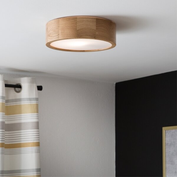 Brilagi - LED Stropní svítidlo CARVALHO 1xE27/60W/230V dub pr. 27,5 cm