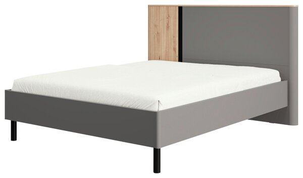 POSTEL, 180/200 cm, barvy grafitu, černá, dub artisan MID.YOU - Manželské postele, Online Only