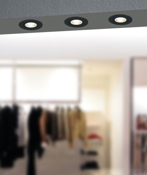 Eglo 33997 - LED Stmívatelné podhledové svítidlo SALICETO LED/6W/230V černá