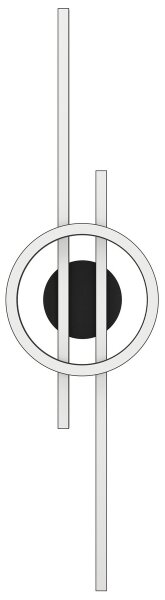 Eglo 900953-LED RGBW Stmívatelné stropní svítidlo AMANDOLO 23,5W/230V černá + DO