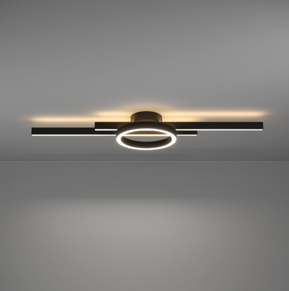 Eglo 900953-LED RGBW Stmívatelné stropní svítidlo AMANDOLO 23,5W/230V černá + DO