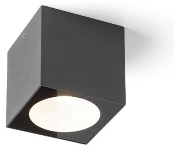 RED - DESIGN RENDL RENDL SENZA SQ stropní antracitová čiré sklo 230V LED 6W IP65 3000K R13625