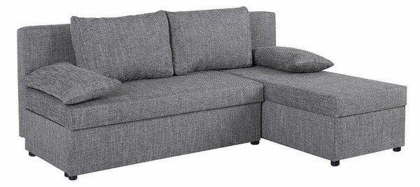 ROHOVÁ SEDAČKA, textil, šedá P & B - Sedací soupravy, Online Only