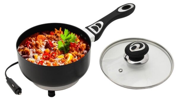 Ohřívací hrnec s poklicí 165W/12V 1,9 l