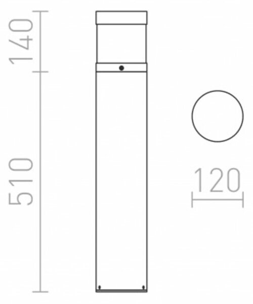 RED - DESIGN RENDL RENDL ABAX 65 stojanová antracitová 230V LED 15W IP54 3000K R12626