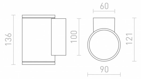 RED - DESIGN RENDL RENDL LIZZI I nástěnná antracitová 230V GU10 35W IP54 R13508