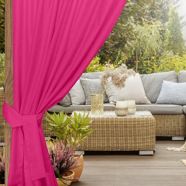 Stuha na upínání zahradních závěsů 160x8 cm fuchsie Barva Fuchsia