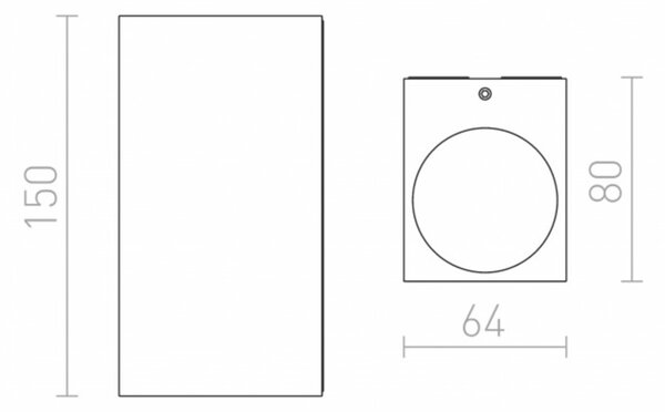 RED - DESIGN RENDL RENDL KUBI II antracitová 230V LED 2x3W 56° IP54 3000K R12028