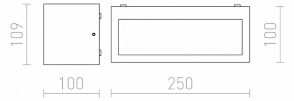 RED - DESIGN RENDL RENDL DURANT UP - DOWN nástěnná antracitová 230V E27 18W IP54 R12559