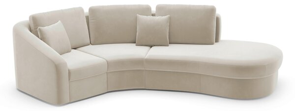 ROHOVÁ SEDAČKA, textil, pískové barvy Sit & More - Sedací soupravy, Online Only
