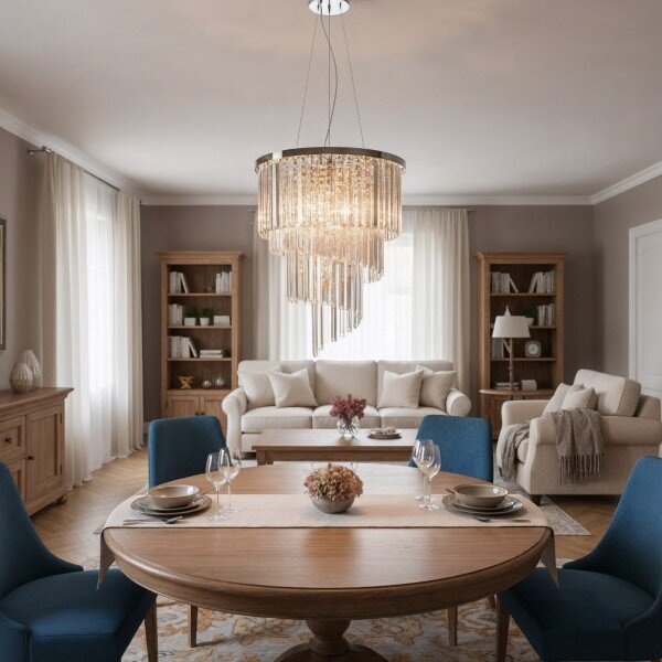Závěsné svítidlo / Luster Ideal lux 166247 CARLTON SP12 CROMO 12xE14 40W chrom