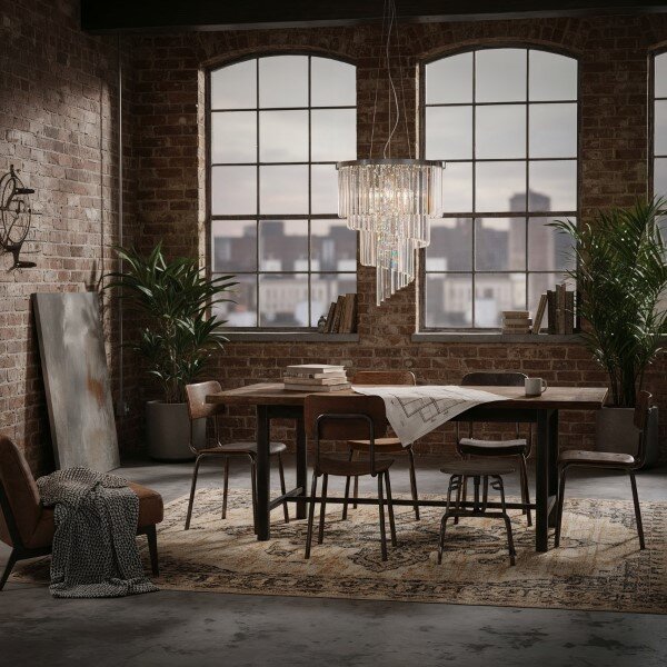 Závěsné svítidlo / Luster Ideal lux 166247 CARLTON SP12 CROMO 12xE14 40W chrom