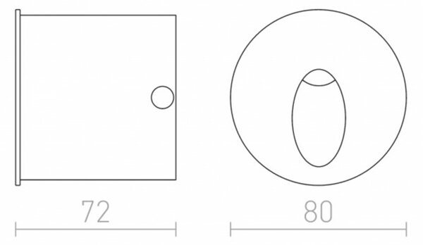 RED - DESIGN RENDL RENDL ELICA R zápustná česaný hliník 230V LED 3W IP54 3000K R12528
