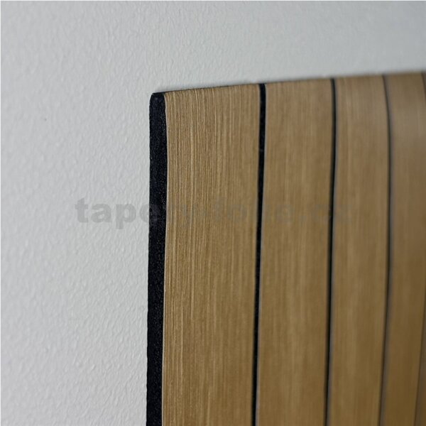 Samolepící lamely na zeď TPW0001037, cena za kus, rozměr 280 cm x 60 cm, hnědé, IMPOL TRADE