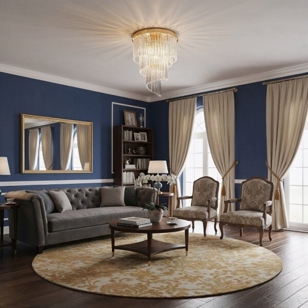 Stropní svítidlo Ideal lux 213507 CARLTON PL12 ORO 12xE14 40W zlato