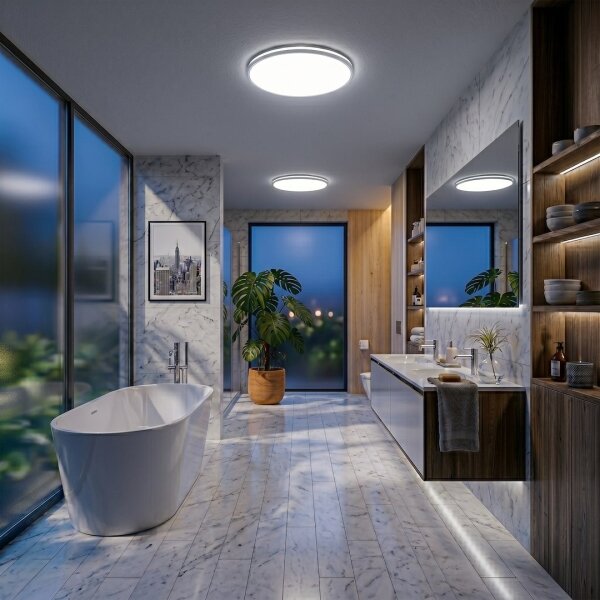 LED Stropní svítidlo HUGO LED/21/32/42W/230V 3000/4000/6500K pr. 45 cm IP54 bílá