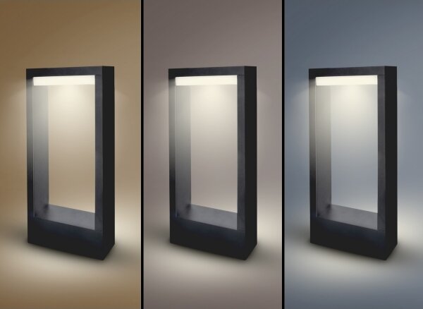 Brilagi - LED Venkovní lampa RAGUSA LED/7W/230V 3000/4000/6000K černá IP54 30 cm