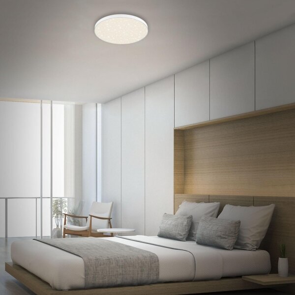 Briloner 7075-416 - LED Stropní svítidlo STAR SKY LED/24,5W/230V pr. 38 cm bílá