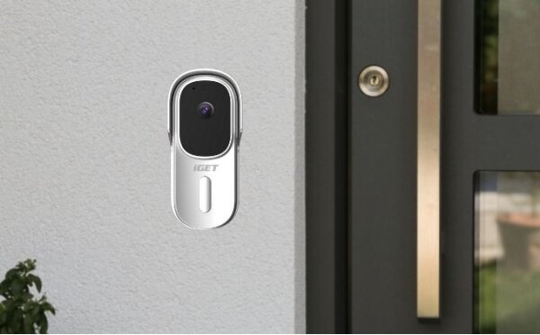 Videozvonek se senzorem pohybu Full HD 1080p 5200 mAh IP65 Wi-Fi Tuya bílá