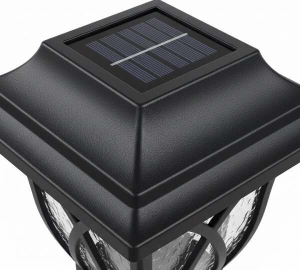 LED Solární lampa LAWN LED/1,2V 100 mAh 3000K 44 cm IP44 černá