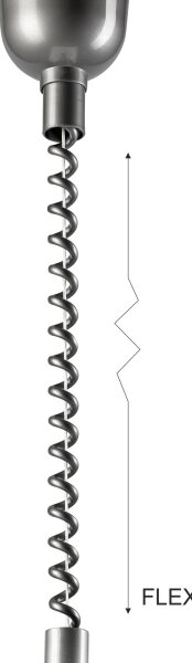 Stahovací lustr CHIARA 1xE27/60W/230V stříbrná/buk