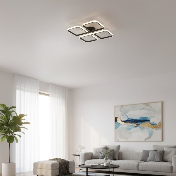 LED Stropní svítidlo HIDALGO LED/40W/230V černá