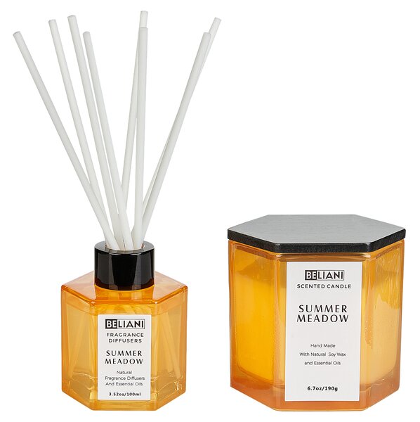 Vonná svíčka s aroma difuzérem CLASSY TINT Sojový vosk Svěží tóny