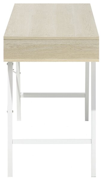 Pracovní stůl CLARITA Světle hnědá 120 cm 48 cm se zásuvkami