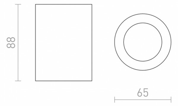 RED - DESIGN RENDL RENDL LOLA 88 stropní chrom 230V GU10 35W IP54 R13539