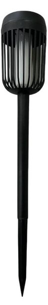 LED Solární lampa FLAME LED/1,2V 100 mAh 1800K 37 cm IP44 černá