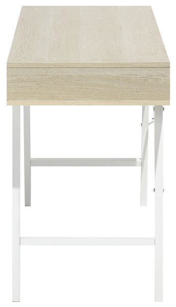 Pracovní stůl CLARITA Světle hnědá 120 cm 48 cm se zásuvkami
