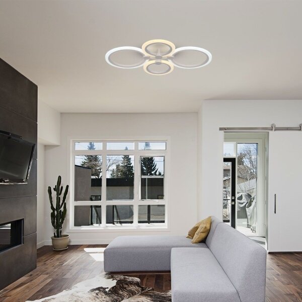 LED Stmívatelný přisazený lustr LED/45W/230V 3000-6500K + DO