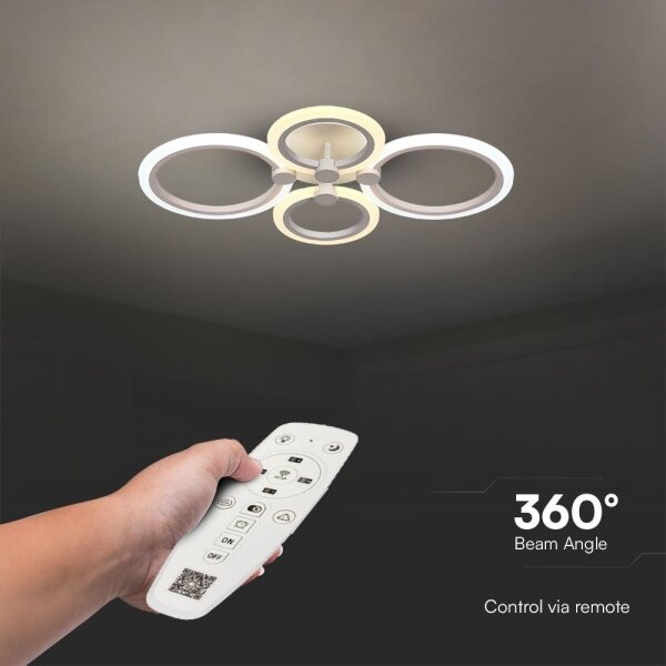 LED Stmívatelný přisazený lustr LED/45W/230V 3000-6500K + DO