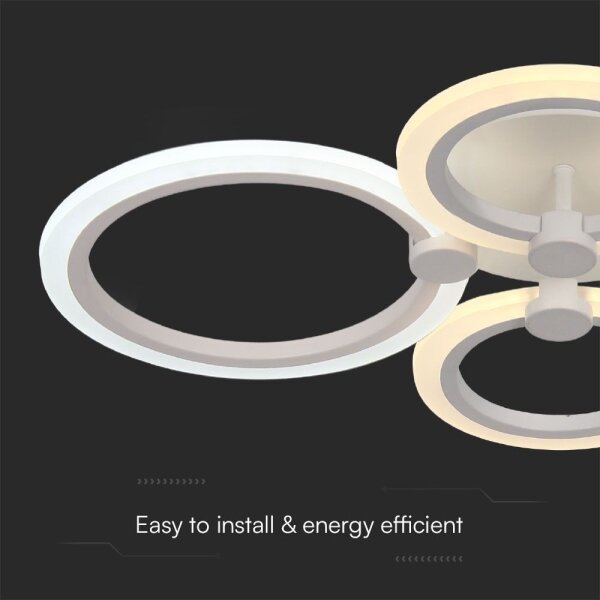 LED Stmívatelný přisazený lustr LED/45W/230V 3000-6500K + DO
