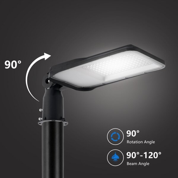 Brilagi-LED Venk. lampa se sloupem a kl. 4 m URBANLIGHT LED/100W/230V černá IP65