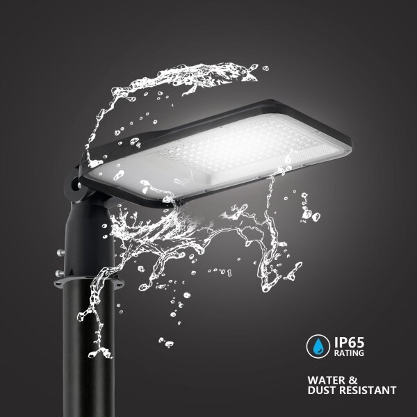 Brilagi-LED Venk. lampa se sloupem a kl. 4 m URBANLIGHT LED/100W/230V černá IP65