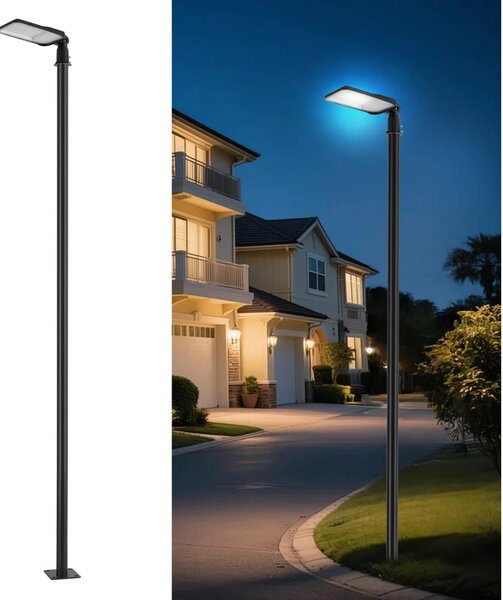 Brilagi-LED Venk. lampa se sloupem a kl. 4 m URBANLIGHT LED/100W/230V černá IP65