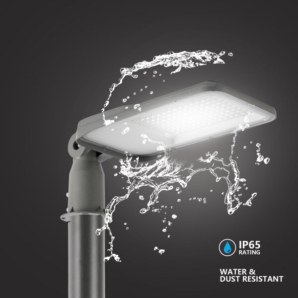 Brilagi-LED Venk. lampa se sloupem a kl. 3 m URBANLIGHT LED/100W/230V šedá IP65