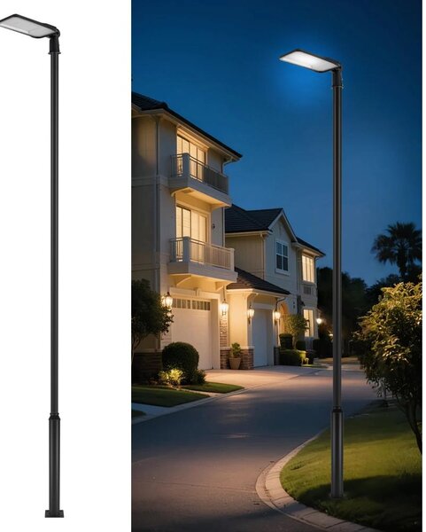 Brilagi-LED Venk. lampa se sloupem a kl. 5 m URBANLIGHT LED/200W/230V černá IP65