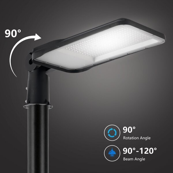 Brilagi-LED Venk. lampa se sloupem a kl. 3 m URBANLIGHT LED/200W/230V černá IP65