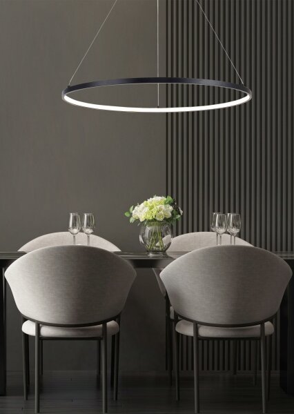 Zuma Line 2023201-BK60 - LED Lustr na lanku BRENO LED/28W/230V 3000/4000/6000K
