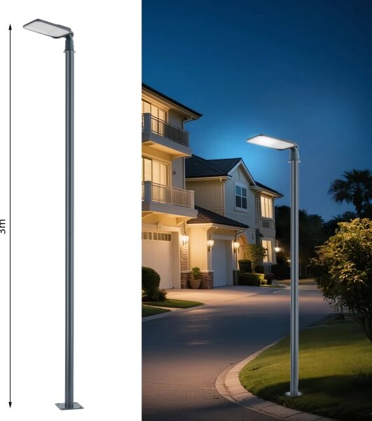 Brilagi-LED Venk. lampa se sloupem a kl. 3 m URBANLIGHT LED/100W/230V antr. IP65
