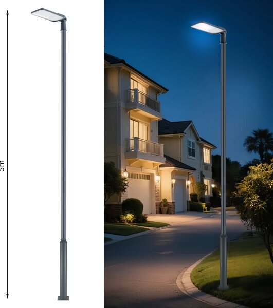 Brilagi-LED Venk. lampa se sloupem a kl. 5 m URBANLIGHT LED/200W/230V antr. IP65