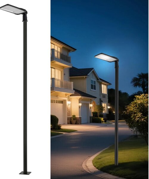 Brilagi-LED Venk. lampa se sloupem a kl. 3 m URBANLIGHT LED/200W/230V černá IP65