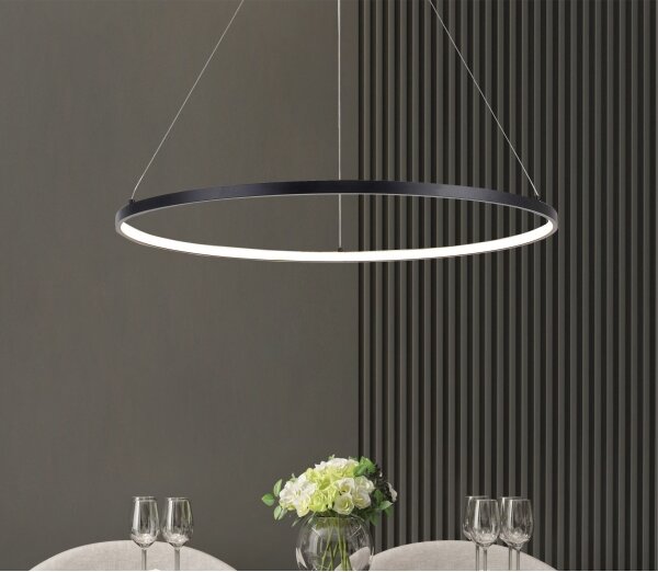 Zuma Line 2023201-BK60 - LED Lustr na lanku BRENO LED/28W/230V 3000/4000/6000K