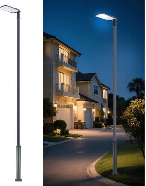 Brilagi-LED Venk. lampa se sloupem a kl. 5 m URBANLIGHT LED/200W/230V antr. IP65