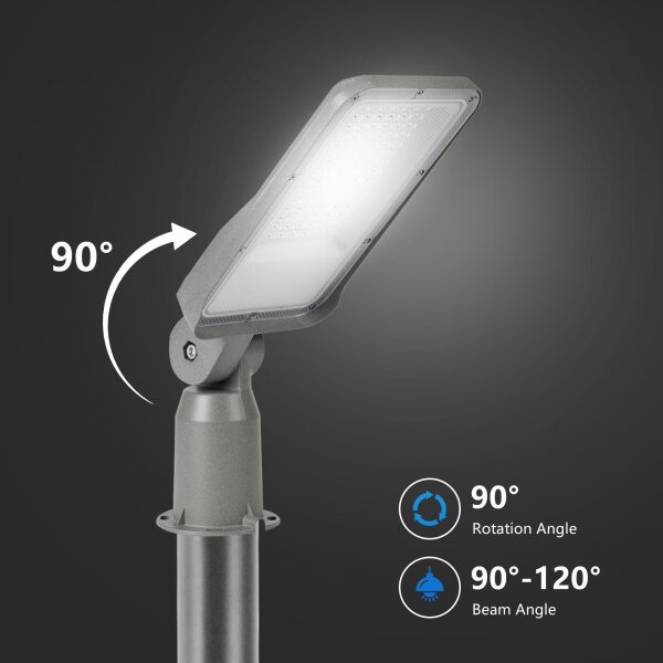 BRILAGI -LED Venk. lampa se sloupem a kl. 3 m URBANLIGHT LED/50W/230V šedá IP65