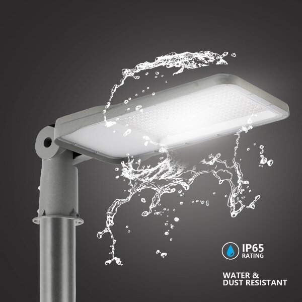 Brilagi-LED Venk. lampa se sloupem a kl. 3 m URBANLIGHT LED/200W/230V šedá IP65