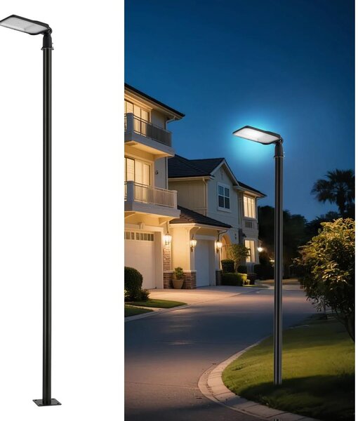 Brilagi-LED Venk. lampa se sloupem a kl. 3 m URBANLIGHT LED/100W/230V černá IP65