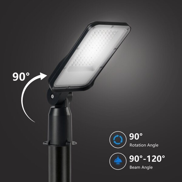 Brilagi -LED Venk. lampa se sloupem a kl. 3 m URBANLIGHT LED/50W/230V černá IP65